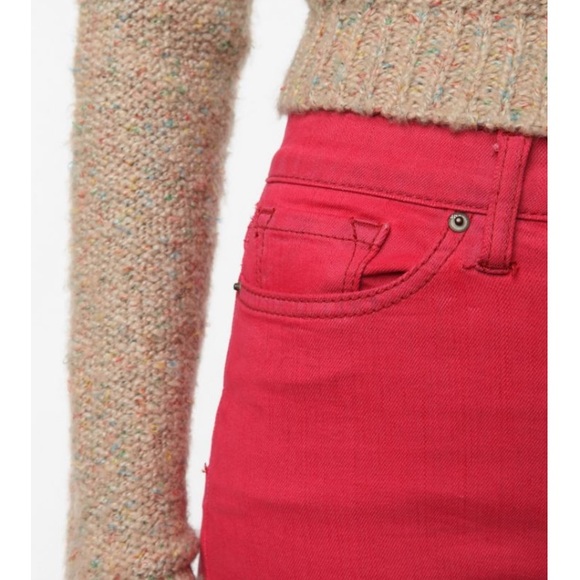 BDG Cigarette High Rise Pink Skinny Jeans, 27x34 - Picture 3 of 10